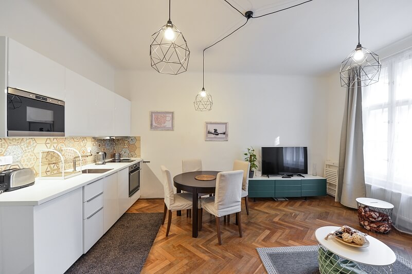 Ševčíkova, Žižkov - Prague 3 | Rent, Apartment One-bedroom (2+kk), 49 m²