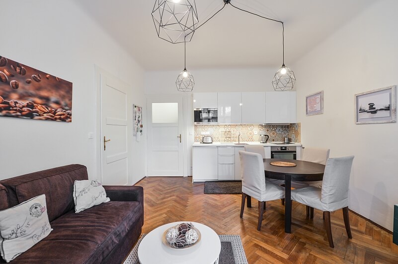 Ševčíkova, Žižkov - Prague 3 | Rent, Apartment One-bedroom (2+kk), 49 m²