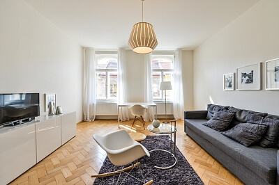 Řipská, Vinohrady - Prague 10 | Rent, Apartment One-bedroom (2+1), 79 m²