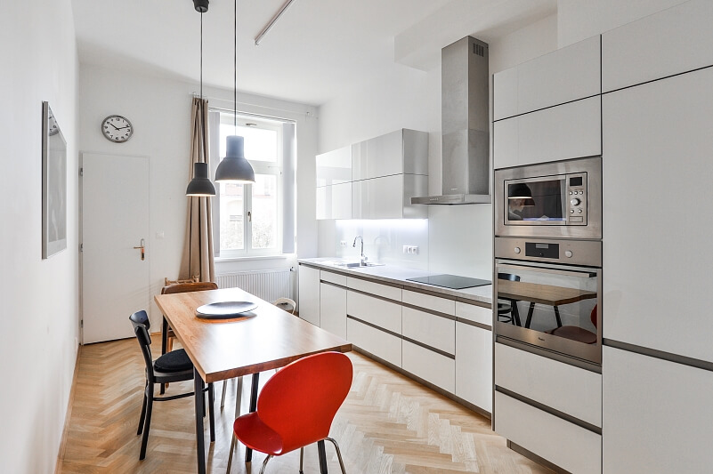 Polská, Vinohrady - Prague 2 | Rent, Apartment One-bedroom (2+1), 79 m²