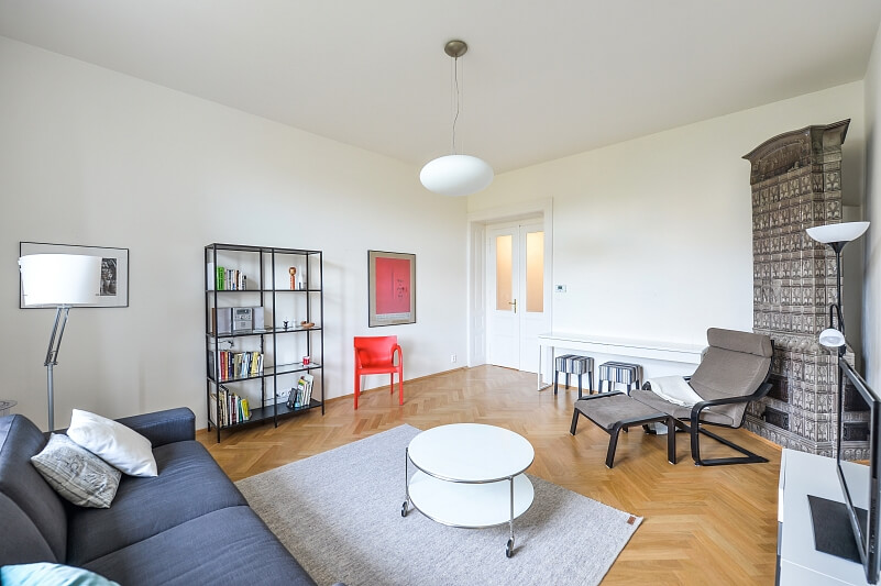 Polská, Vinohrady - Prague 2 | Rent, Apartment One-bedroom (2+1), 79 m²