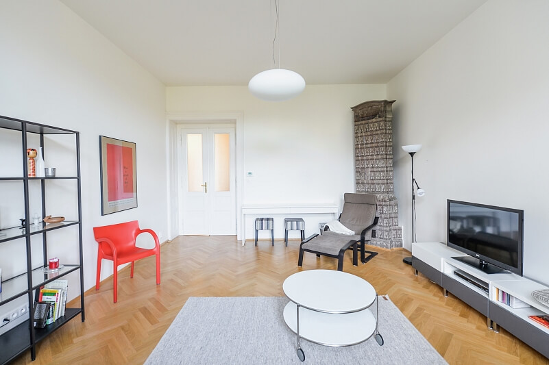 Polská, Vinohrady - Prague 2 | Rent, Apartment One-bedroom (2+1), 79 m²