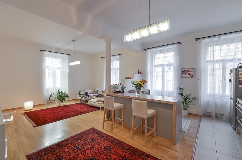 Na Kozačce, Vinohrady - Prague 2 | Rent, Apartment One-bedroom (2+kk), 80 m²