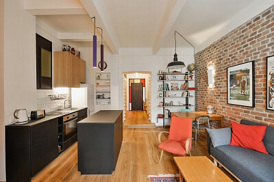 Veverkova, Holešovice - Prague 7 | Rent, Apartment Two-bedroom (3+kk), 51 m²