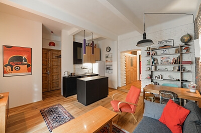 Veverkova, Holešovice - Prague 7 | Rent, Apartment Two-bedroom (3+kk), 51 m²