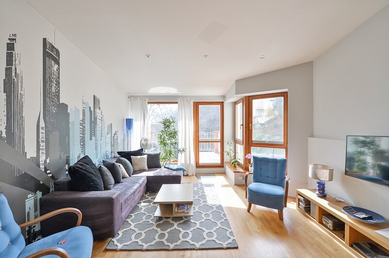 Bieblova, Smíchov - Praha 5 | Pronájem, Byt 2+kk, 89 m²