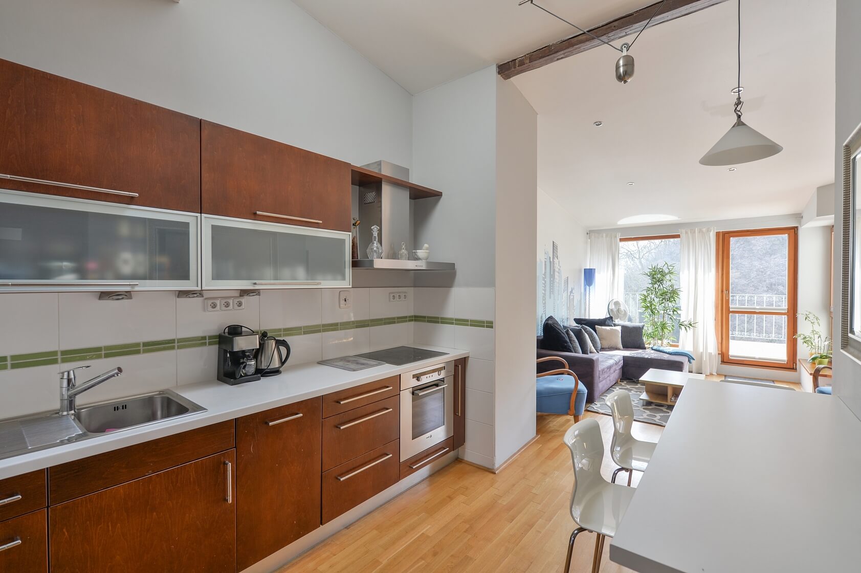 Bieblova, Smíchov - Prague 5 | Rent, Apartment One-bedroom (2+kk), 89 m²