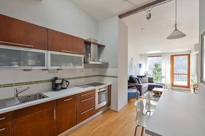 Bieblova, Smíchov - Prague 5 | Rent, Apartment One-bedroom (2+kk), 89 m²