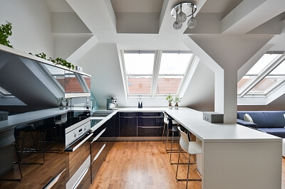 Letohradská, Holešovice - Prague 7 | Rent, Apartment One-bedroom (2+kk), 90 m²