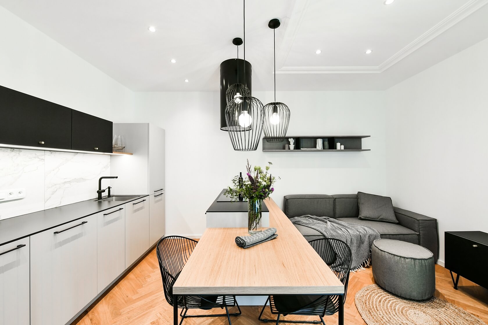 Žižkov - Prague 3 | Rent, Apartment One-bedroom (2+kk), 62 m²