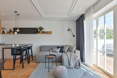 Žižkov - Prague 3 | Rent, Apartment Two-bedroom (3+kk), 104 m²