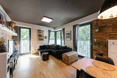 Olšanská, Žižkov - Prague 3 | Rent, Apartment One-bedroom (2+kk), 67 m²