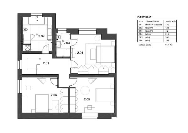 Půdorys 2