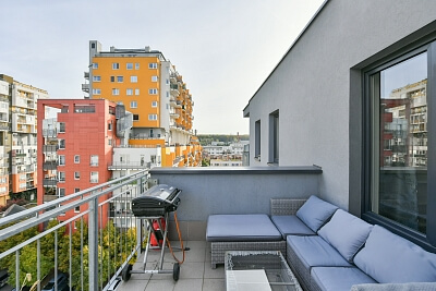 Pod Harfou, Vysočany - Praha 9 | Pronájem, Byt 2+kk, 59 m²