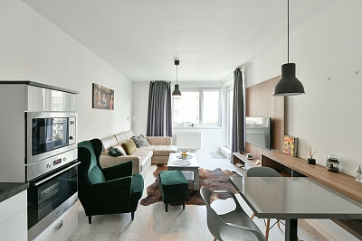 Pod Harfou, Vysočany - Prague 9 | Rent, Apartment One-bedroom (2+kk), 59 m²