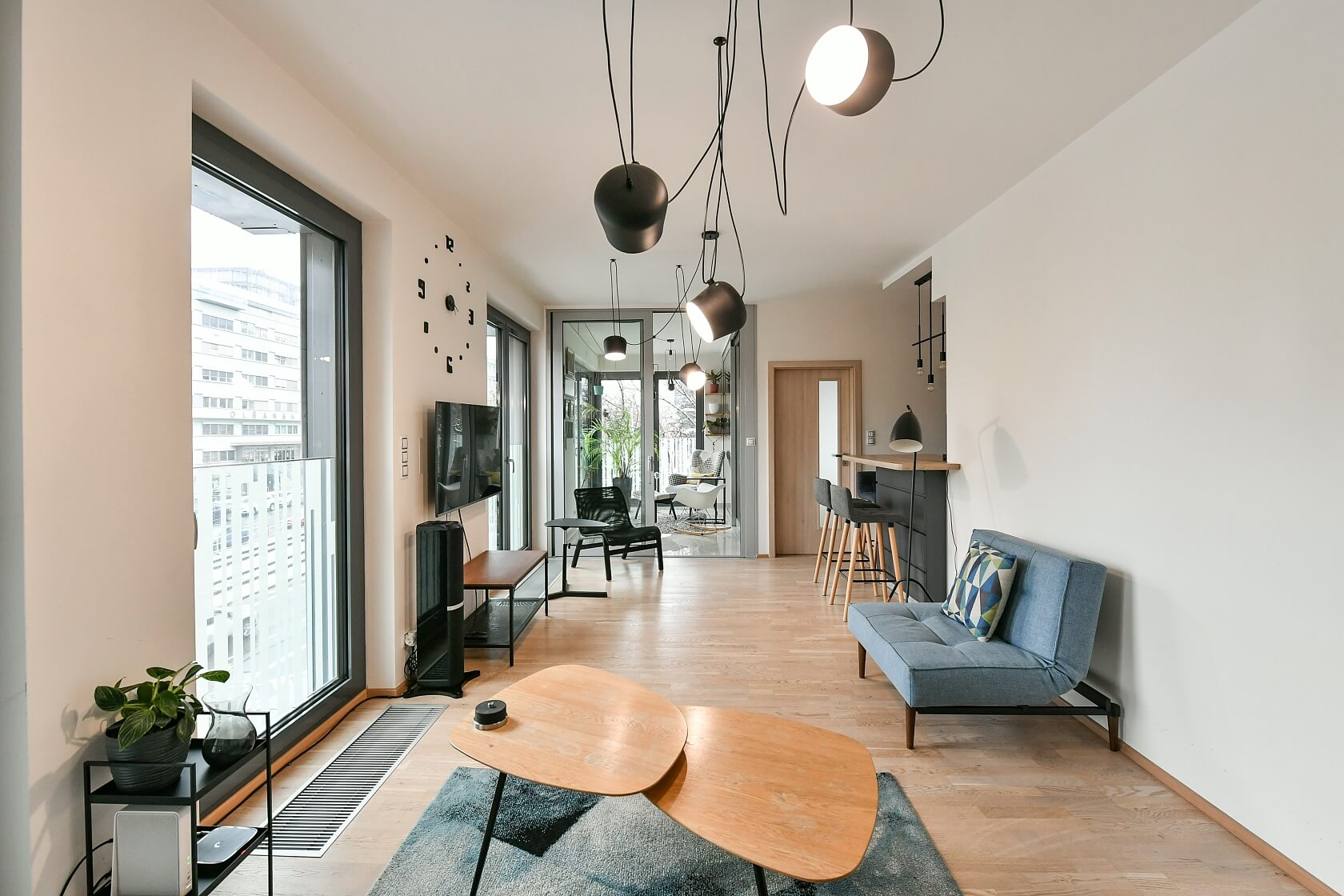 Olšanská, Žižkov - Prague 3 | Rent, Apartment One-bedroom (2+kk), 65 m²