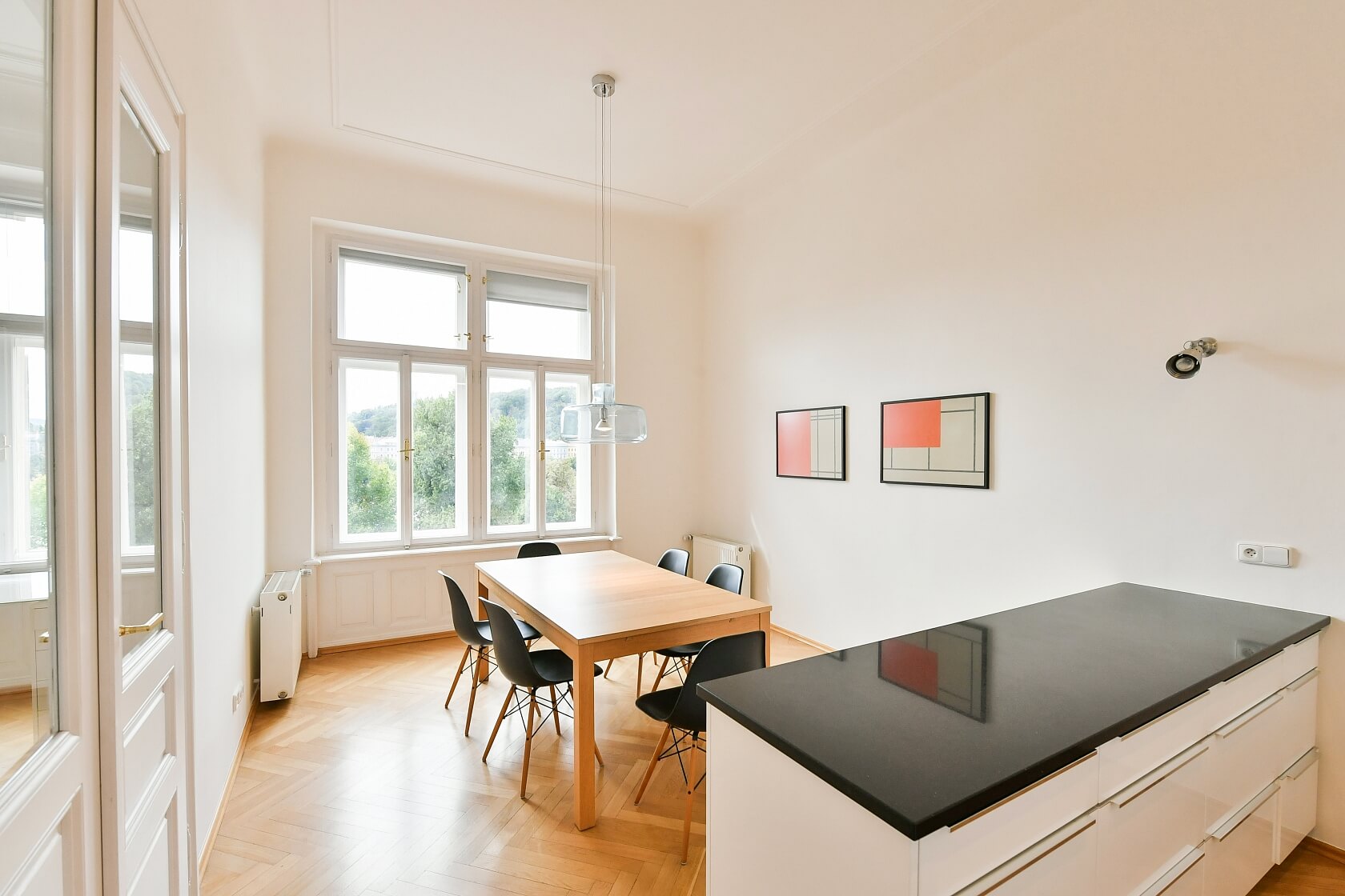 Masarykovo nábřeží, Nové Město - Prague 1 | Rent, Apartment One-bedroom (2+1), 80 m²