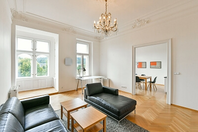 Masarykovo nábřeží, Nové Město - Prague 1 | Rent, Apartment One-bedroom (2+1), 80 m²