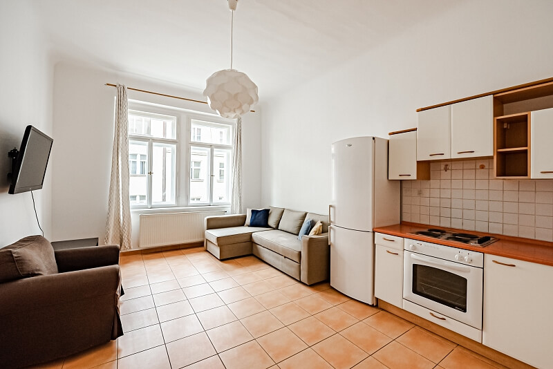Moravská, Vinohrady - Prague 2 | Rent, Apartment One-bedroom (2+kk), 61 m²