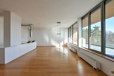 Mezitraťová, Hrdlořezy - Prague 9 | Rent, Apartment Two-bedroom (3+kk), 140 m²