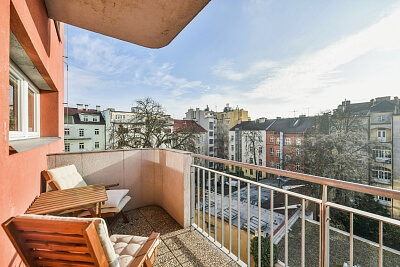 Slezská, Vinohrady - Prague 2 | Rent, Apartment One-bedroom (2+kk), 92 m²