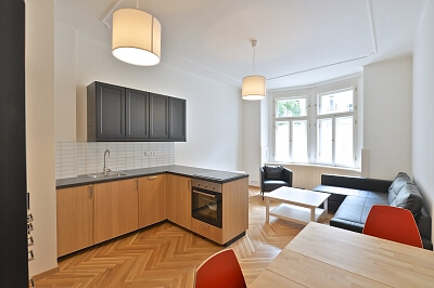 Pecháčkova, Smíchov - Prague 5 | Rent, Apartment One-bedroom (2+kk), 58 m²