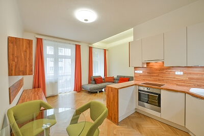 Jugoslávských partyzánů, Bubeneč - Prague 6 | Rent, Apartment One-bedroom (2+kk), 63 m²