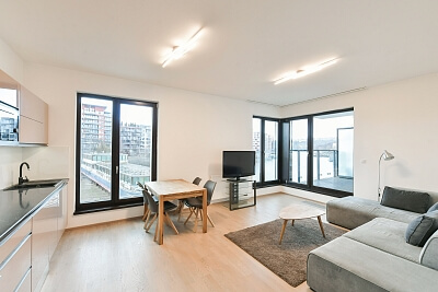 Sanderova, Holešovice - Prague 7 | Rent, Apartment One-bedroom (2+kk), 61 m²