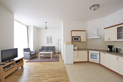 Na Kozačce, Vinohrady - Prague 2 | Rent, Apartment One-bedroom (2+kk), 60 m²