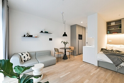 Rohanské nábřeží, Karlín - Prague 8 | Rent, Apartment Studio (1+kk), 31 m²