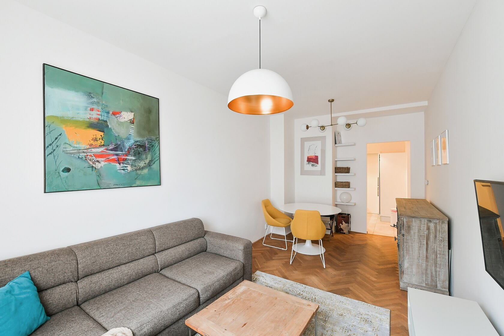 Čajkovského, Žižkov - Prague 3 | Rent, Apartment One-bedroom (2+kk), 58 m²