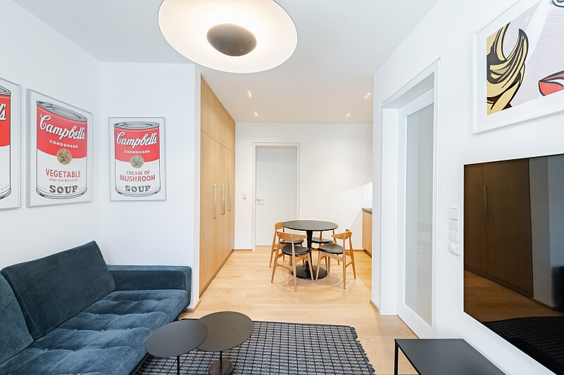 Radhošťská, Žižkov - Prague 3 | Rent, Apartment One-bedroom (2+kk), 53 m²