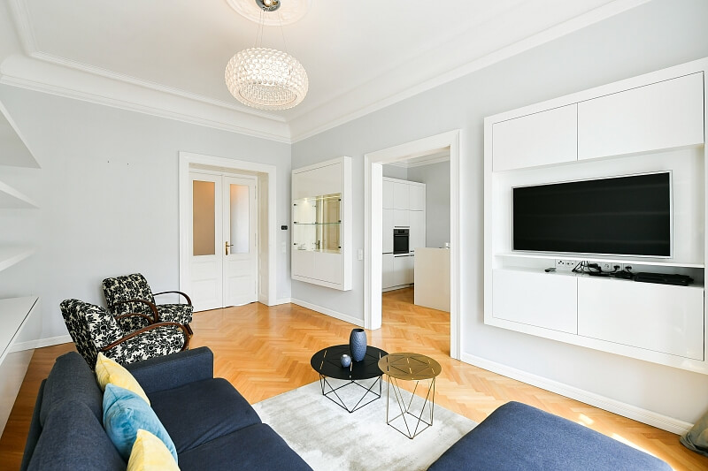 Korunní, Vinohrady - Prague 2 | Rent, Apartment One-bedroom (2+1), 78 m²