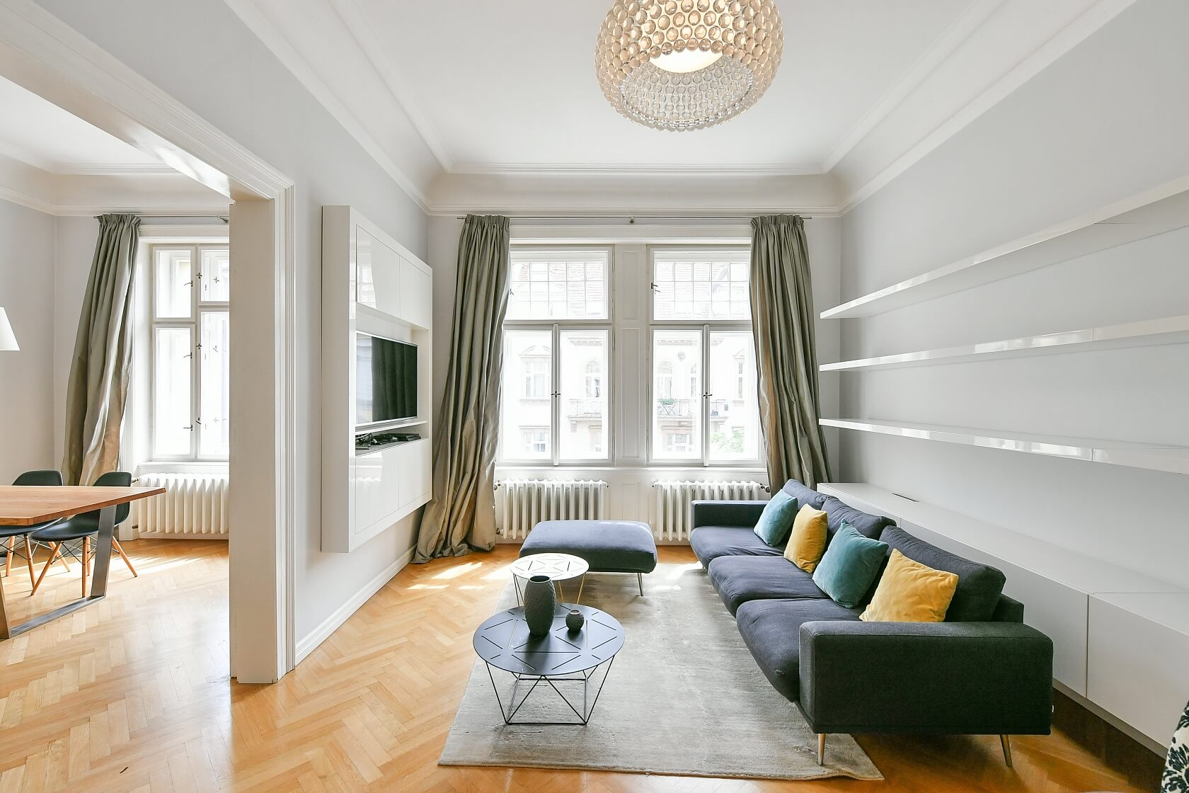 Korunní, Vinohrady - Praha 2 | Pronájem, Byt 2+1, 78 m²