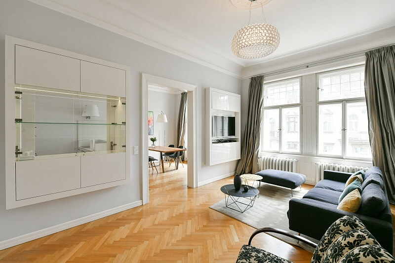 Korunní, Vinohrady - Prague 2 | Rent, Apartment One-bedroom (2+1), 78 m²