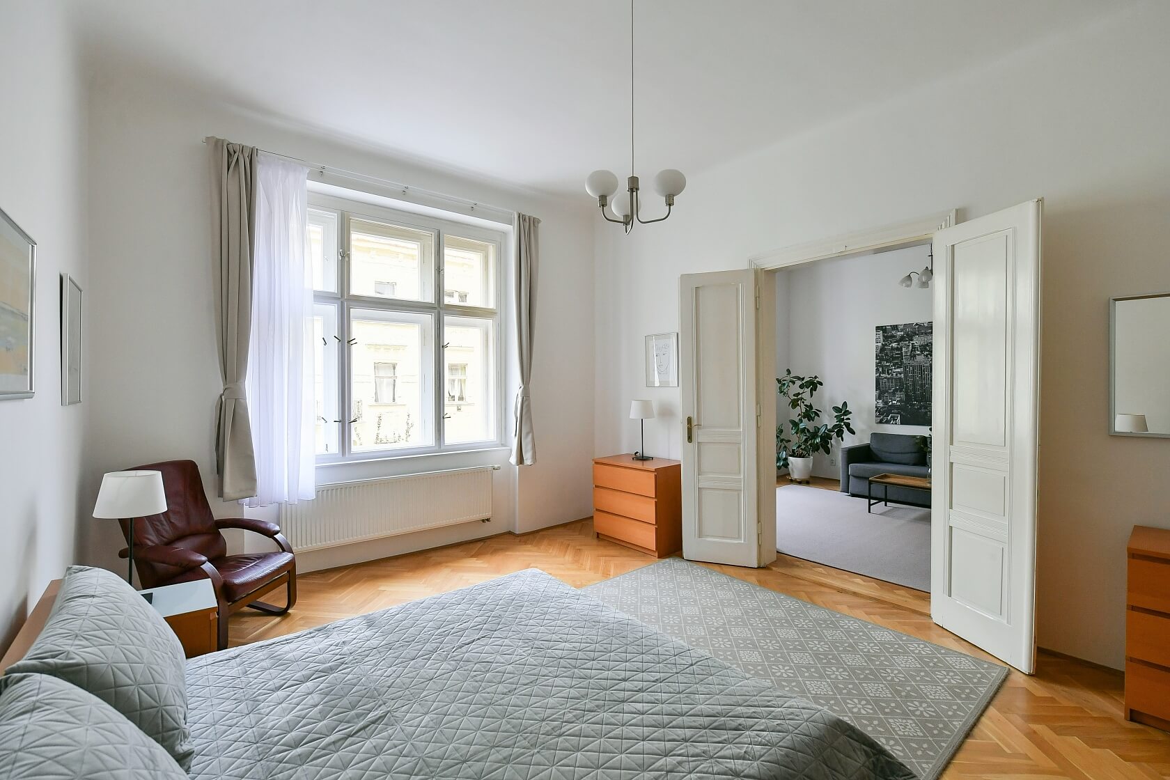 Krkonošská, Vinohrady - Prague 2 | Rent, Apartment Two-bedroom (3+1), 97 m²