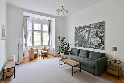 Krkonošská, Vinohrady - Prague 2 | Rent, Apartment Two-bedroom (3+1), 97 m²