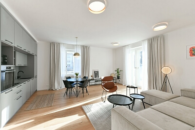 Mydlářka, Dejvice - Prague 6 | Rent, Apartment One-bedroom (2+kk), 76 m²