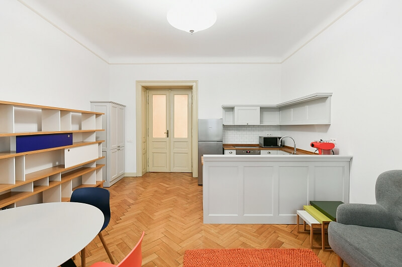 Záhořanského, Nové Město - Prague 2 | Rent, Apartment Two-bedroom (3+kk), 92 m²