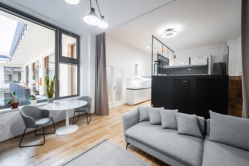 Na Valentince, Smíchov - Prague 5 | Rent, Apartment Studio (1+kk), 55 m²