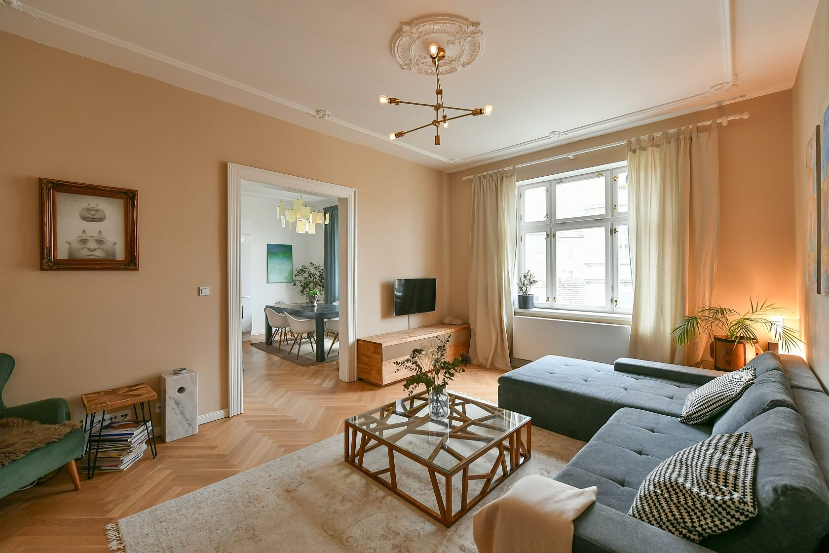 Rybalkova, Vinohrady - Prague 2 | Rent, Apartment Three-bedroom (4+1), 108 m²
