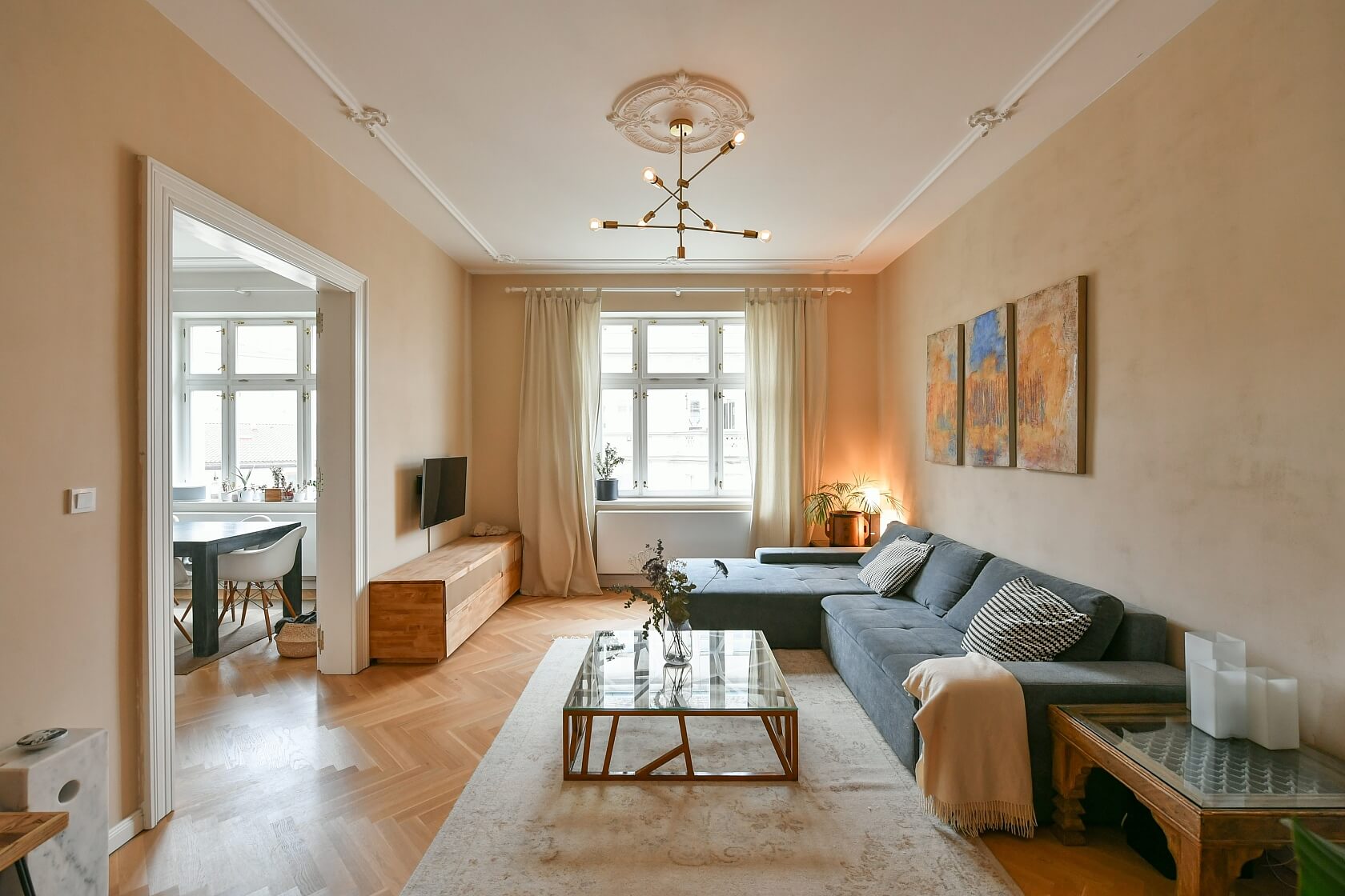 Rybalkova, Vinohrady - Praha 2 | Pronájem, Byt 4+1, 108 m²