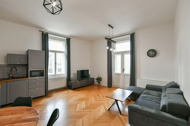 Fügnerovo náměstí, Nové Město - Prague 2 | Sale, Apartment One-bedroom (2+kk), 63 m²